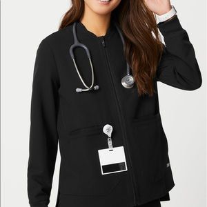 Black Bellery Scrub Jacket Figs